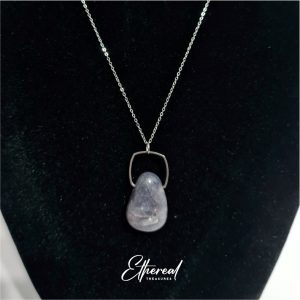 Iolite - Stainless Steel Chain