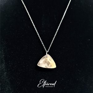 Rutilated Quartz - Stainless Steel Chain